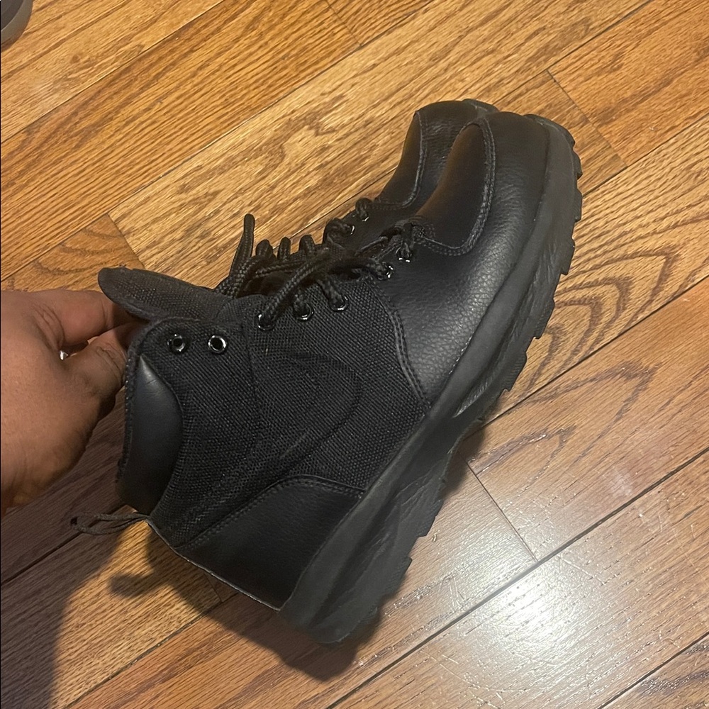 Black Big Kids Hiking Boots